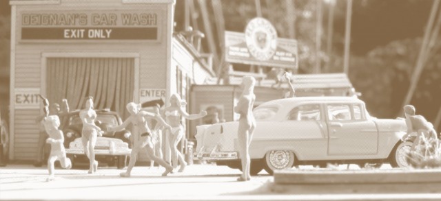 Bikini Car Wash halftone