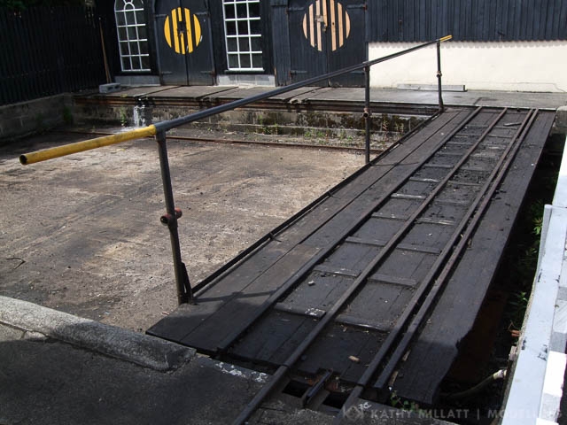Heavily Creosoted Transfer Table, Fairborn, Wales