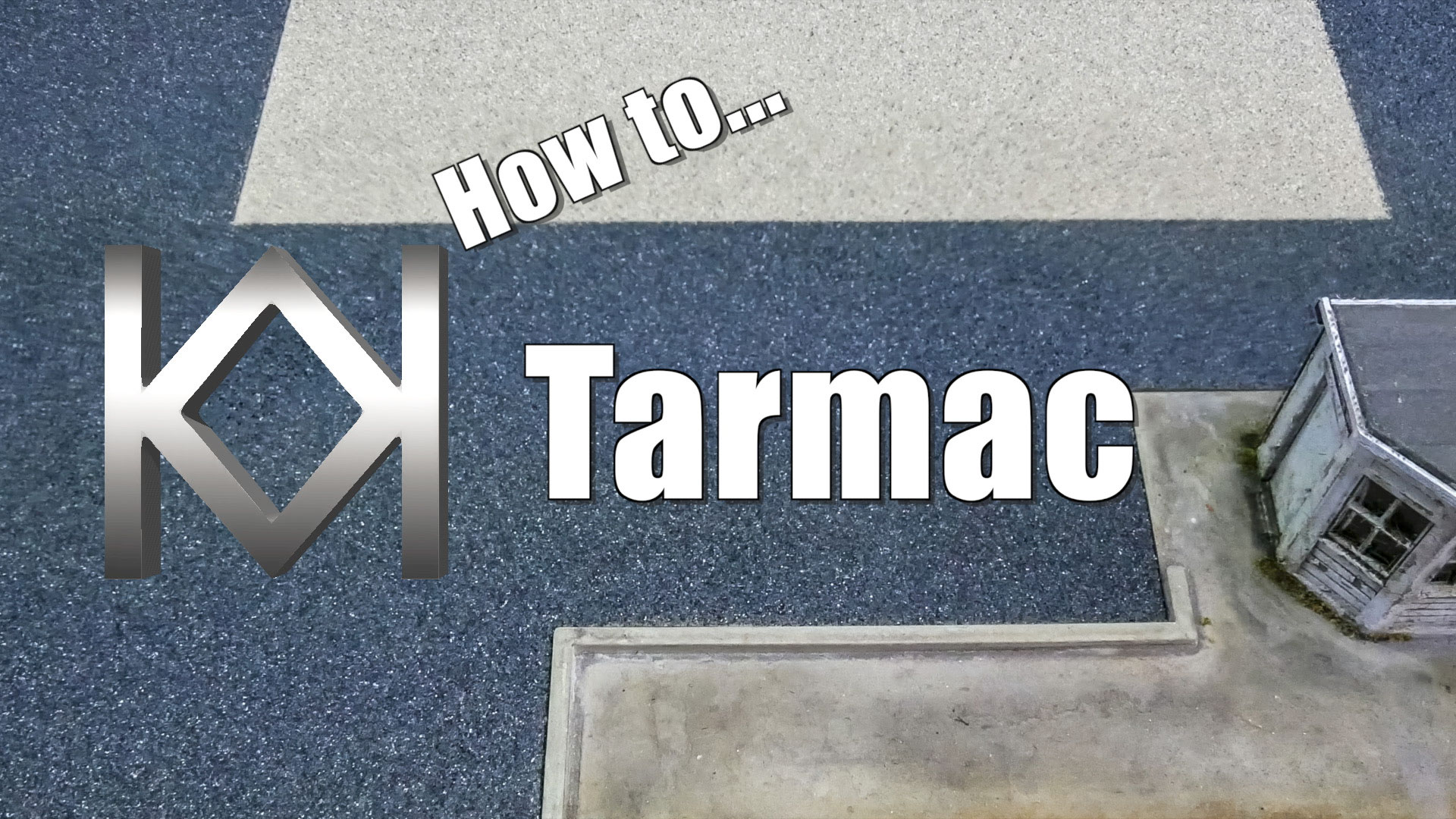 How to Model Tarmac using RustOleum paint
